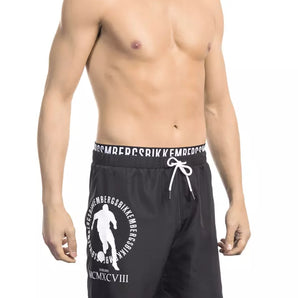 Bikkembergs Black Polyester Men Swim Short