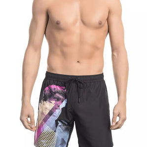 Bikkembergs Black Polyester Men Swim Short