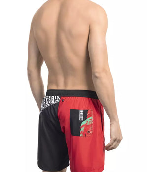 Bikkembergs Red Polyester Men's Swim Short