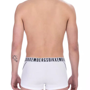 Bikkembergs White Cotton Men Trunk