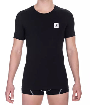 Bikkembergs Black Cotton Men T-Shirt Twin Pack