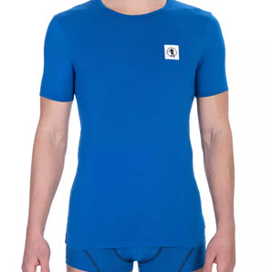 Bikkembergs Blue Cotton Men T-Shirt