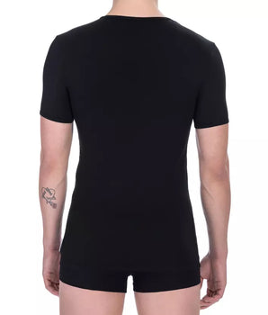 Bikkembergs Black Cotton Men T-Shirt Twin Pack