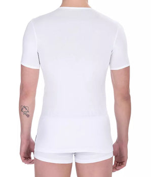 Bikkembergs White Cotton Men's T-Shirt