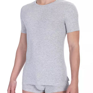 Bikkembergs Gray Cotton Men T-Shirt