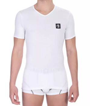 Bikkembergs White Cotton Men's T-Shirt Pack