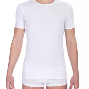 Bikkembergs White Cotton Men T-Shirt