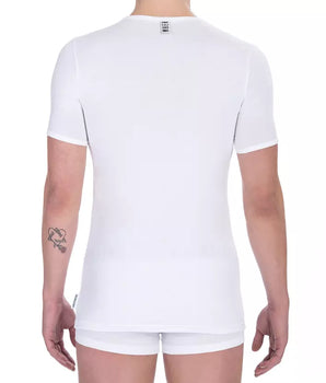 Bikkembergs White Cotton Men's T-Shirt