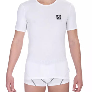 Bikkembergs White Cotton Men's T-Shirt