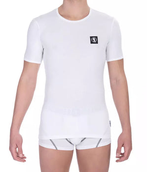 Bikkembergs White Cotton Men's T-Shirt