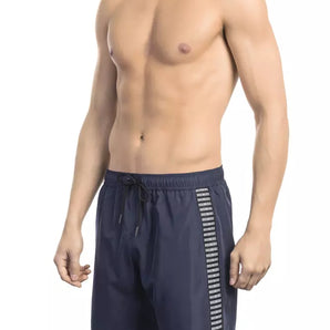 Bikkembergs Blue Polyester Men Swim Short