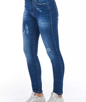 Frankie Morello Blue Denim Women's Jeans Frankie Morello 
