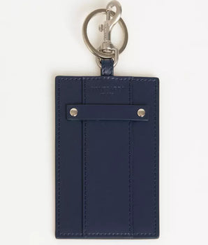 Trussardi Blue Leather Men's Badge Holder
