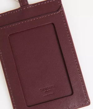 Trussardi Brown Leather Men Badge Holder