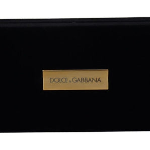 Dolce & Gabbana Black Velvet Logo Plaque Storage Bracelet Jewelry Box