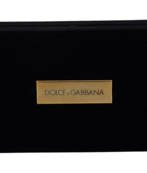 Dolce & Gabbana Black Velvet Logo Plaque Storage Bracelet Jewelry Box