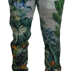 Dolce & Gabbana Multicolor Silk Statement Pants