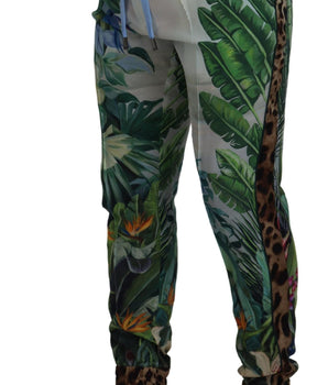 Dolce &amp; Gabbana Multicolor Silk Statement Pants