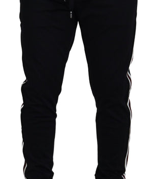 Dolce & Gabbana Black DG Print Mens Jogger Pants