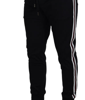 Dolce & Gabbana Black DG Print Mens Jogger Pants
