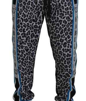 Dolce & Gabbana Multicolor DG King Leopard Print Jogger Pants