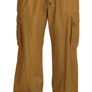 Dolce &amp; Gabbana Elegant Italian Linen Trousers