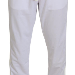 Dolce &amp; Gabbana Elegant White Jogger Pants for Sophisticated Comfort