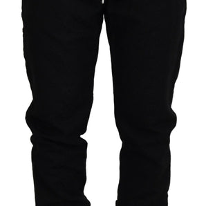 Dolce &amp; Gabbana Elegant Black Jogger Pants for the Modern Man