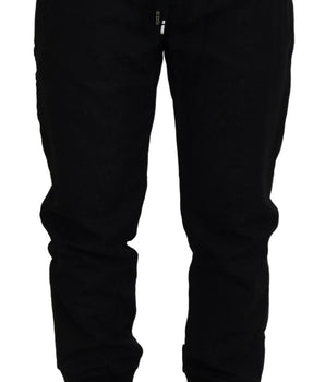 Dolce & Gabbana Black Men Casual Jogger Pants