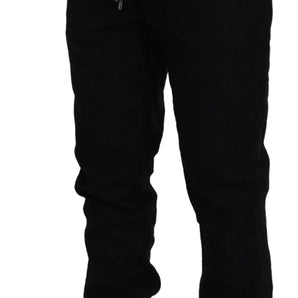 Dolce &amp; Gabbana Elegant Black Jogger Pants for the Modern Man