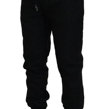 Dolce & Gabbana Black Men Casual Jogger Pants