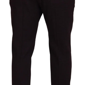 Dolce &amp; Gabbana Elegant Brown Cotton Blend Trousers