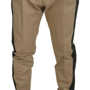 Dolce &amp; Gabbana Elegant Bi-Color Cotton Stretch Pants