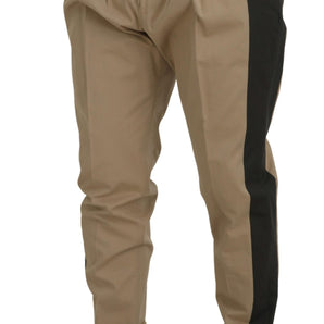 Dolce &amp; Gabbana Elegant Bi-Color Cotton Stretch Pants