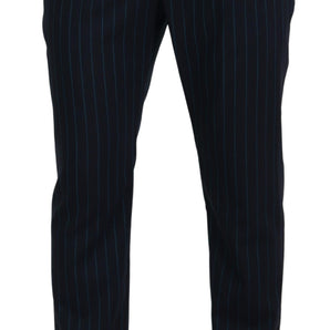 Dolce &amp; Gabbana Elegant Stripe Virgin Wool Trousers