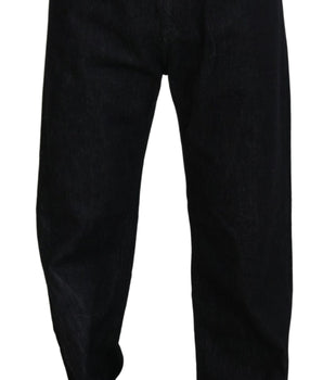 Dolce & Gabbana Black Washed Cotton Men Casual Denim Jeans