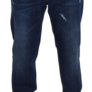 Dolce & Gabbana Elegant Blue Washed Denim Pants