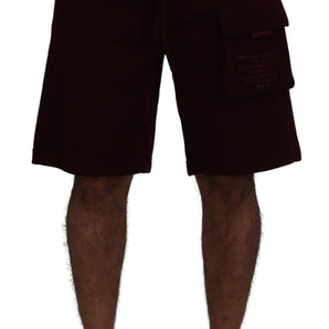 Dolce &amp; Gabbana Elegant Maroon Tailored Shorts