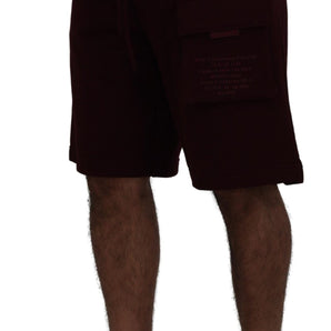 Dolce &amp; Gabbana Elegant Maroon Tailored Shorts