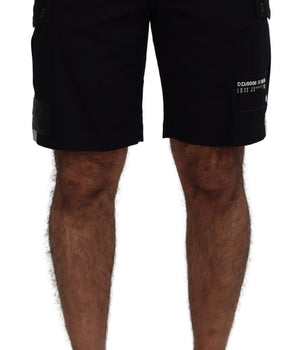 Dolce & Gabbana Black Bermuda Cargo Casual Shorts