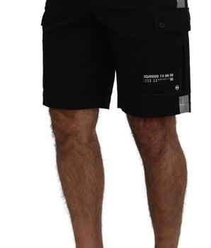 Dolce & Gabbana Black Bermuda Cargo Casual Shorts