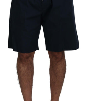 Dolce & Gabbana Blue Bermuda Mid Waist Casual Shorts