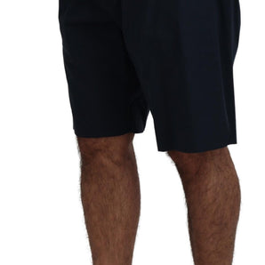 Dolce &amp; Gabbana Elegant Blue Cotton Blend Shorts