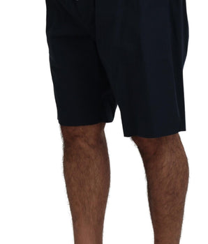 Dolce & Gabbana Blue Bermuda Mid Waist Casual Shorts