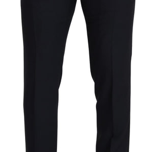 Dolce &amp; Gabbana Elegant Black Wool Blend Trousers