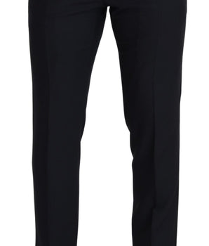 Dolce & Gabbana Black Wool Men Formal Pants