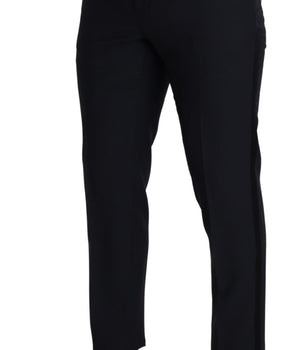 Dolce & Gabbana Black Wool Men Formal Pants