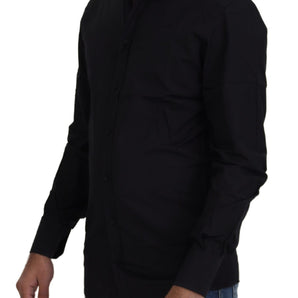 Dolce & Gabbana Chic Black Cotton Dress Shirt