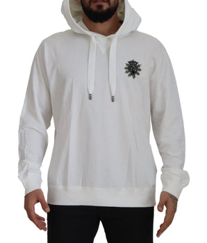 Dolce &amp; Gabbana Impresionante suéter con capucha blanco