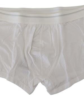 Dolce & Gabbana White Cotton Blend Regular Boxer Underwear